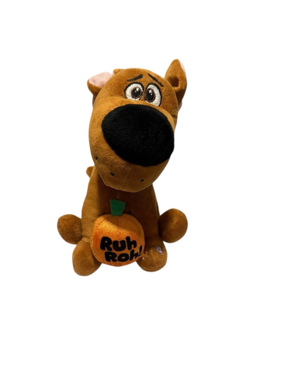 Gemmy Scooby Doo Halloween Animated Singing Plush Pumpkin 8”